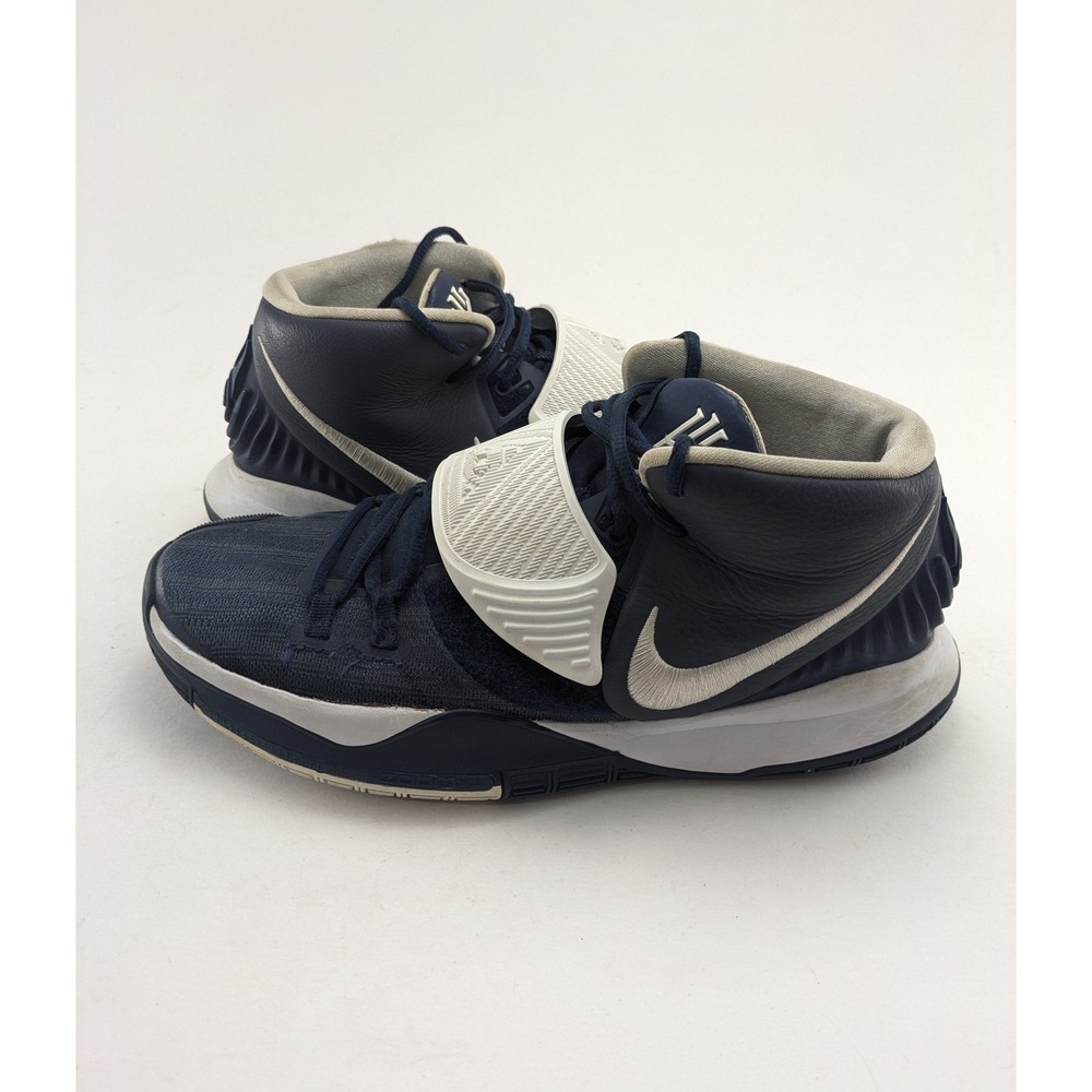 Mens Nike Kyrie 6 TB PROMO White Navy Blue Basketball Shoes CW4142-402 Size 10.5